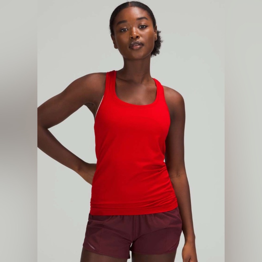 NWT Lululemon Swiftly Tech Racerback Tank Top 2.0
Dark Red size 8 SOLD OUT